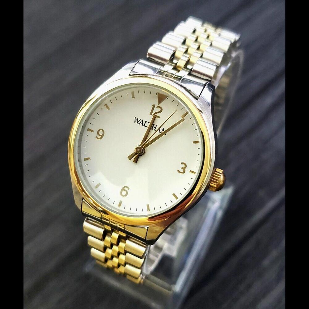 Rare Vintage Waltham Unisex Accutime President Jubilee 34mm